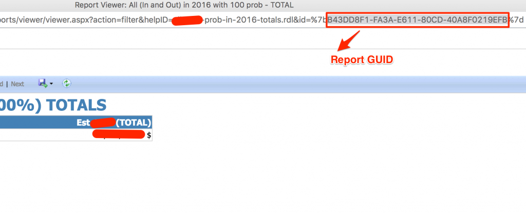Report GUID