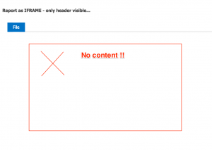 Report added as IFRAME